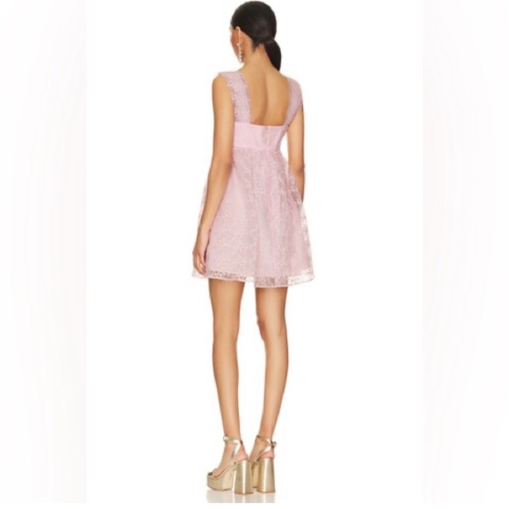 Pink Lace Mini Dress - Picture 2 of 2